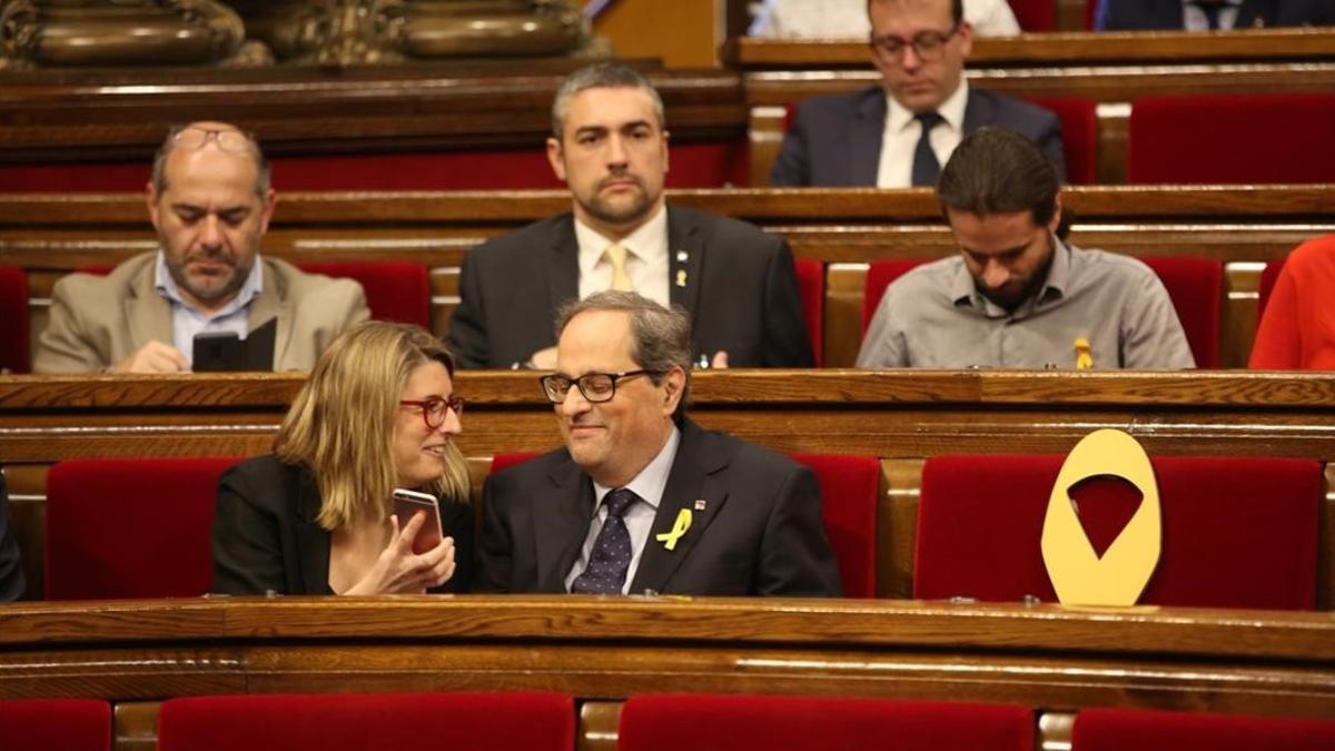 Pleno de investidura del candidato a President de la Generalitat Quim Torra