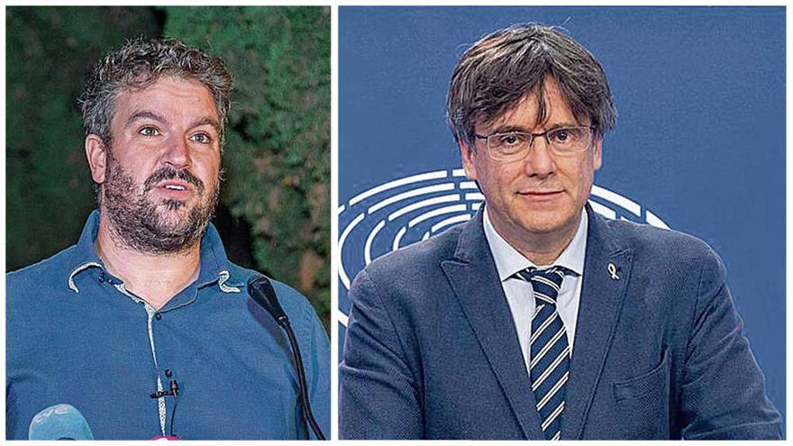 Lluís Apesteguia y Carles Puigdemont.