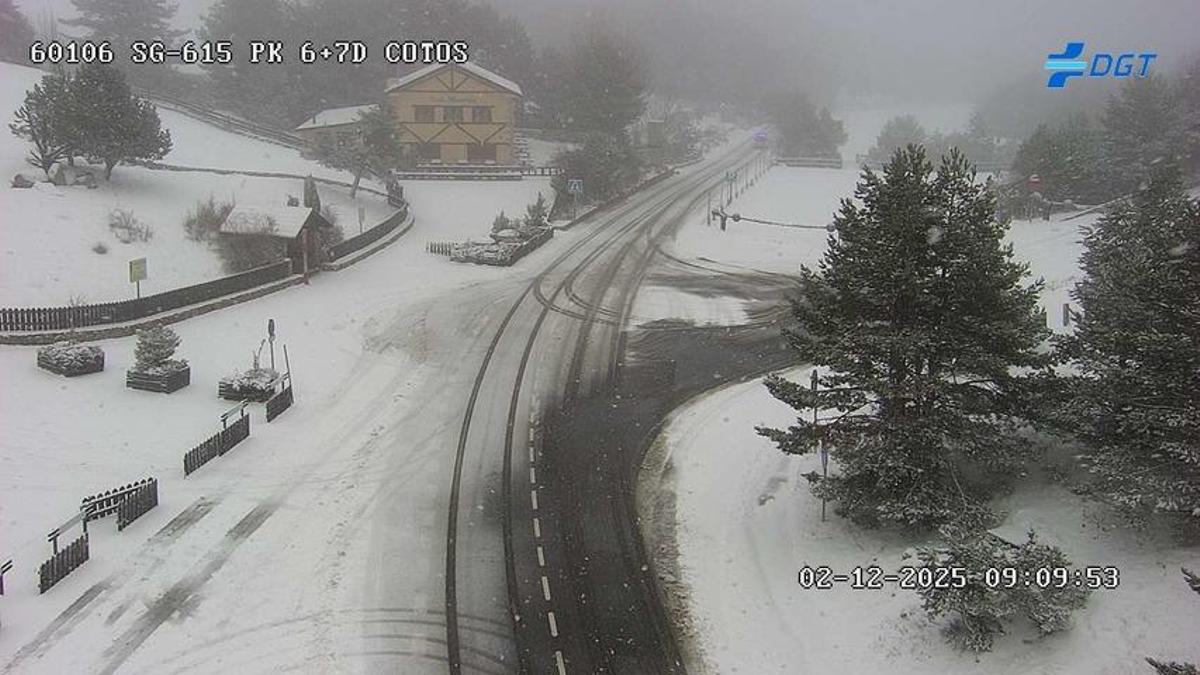 Primera nevada en Navacerrada.