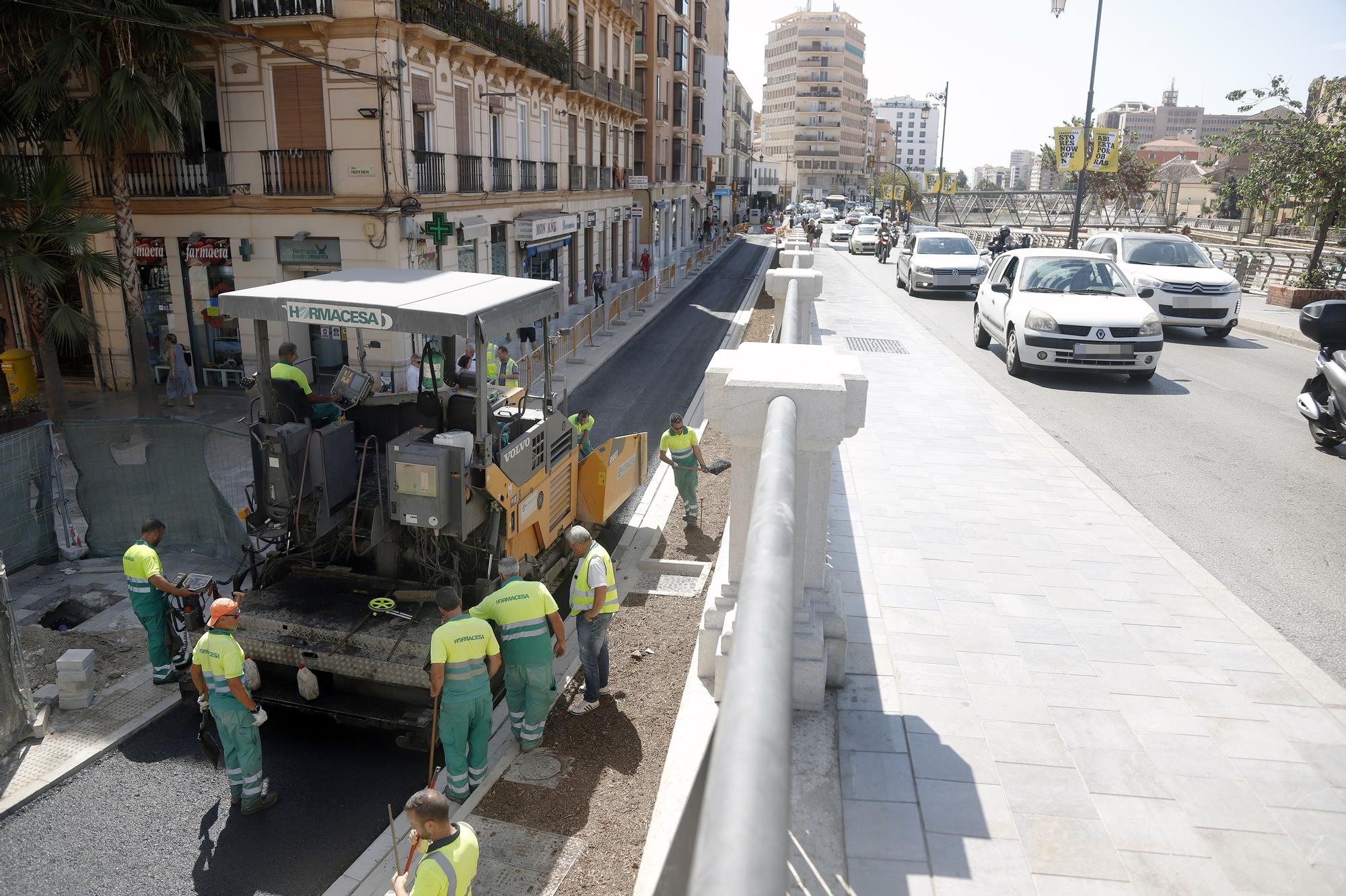 Últimos trabajos para reabrir el entorno de la Tribuna de los Pobres