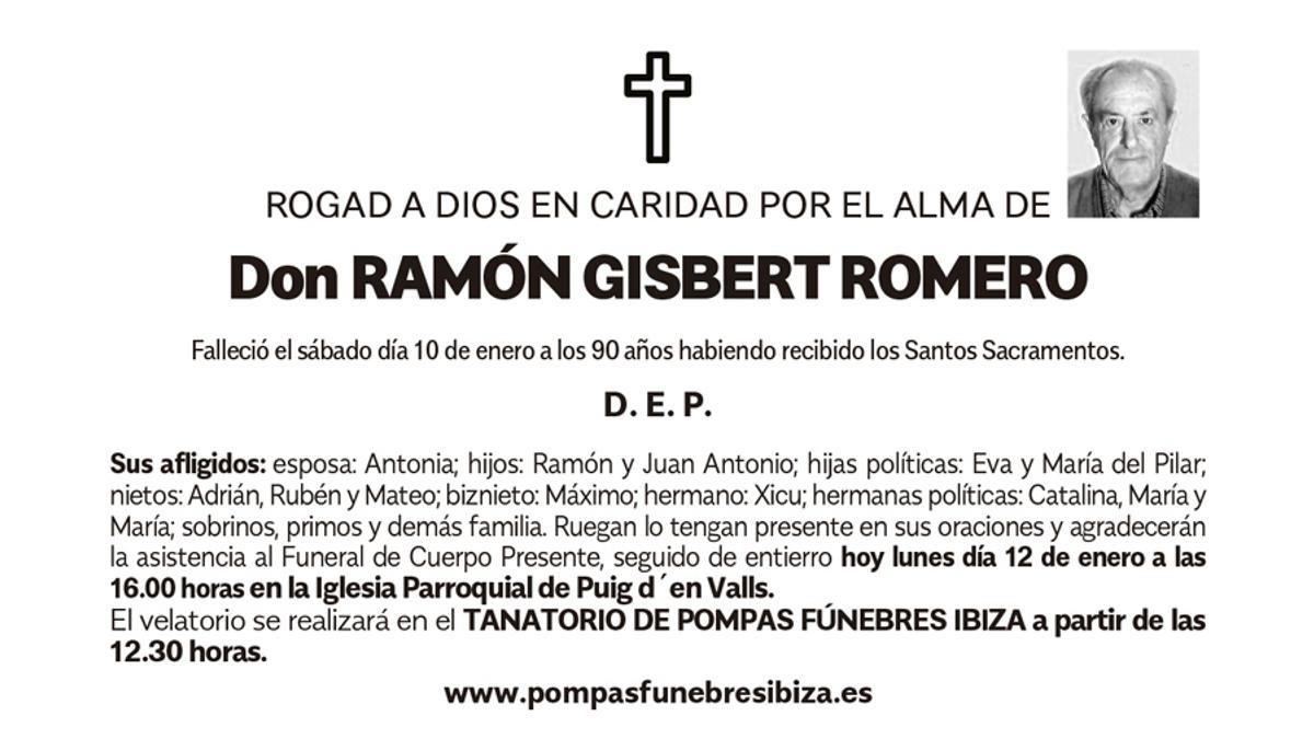Esquela Ramon Gisbert Romero