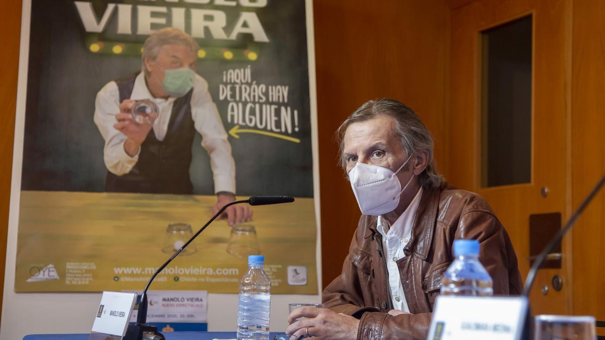 Manolo Vieira durante la presentación de su nuevo show, &#039;Aquí detrás hay alguien&#039;