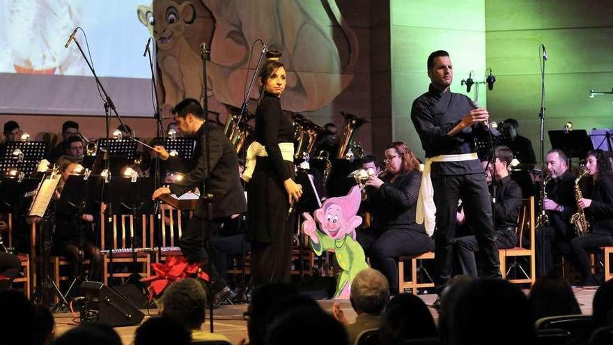 La Banda de Silleda, durante el concierto de fin de año. // Bernabé/Javier Lalín