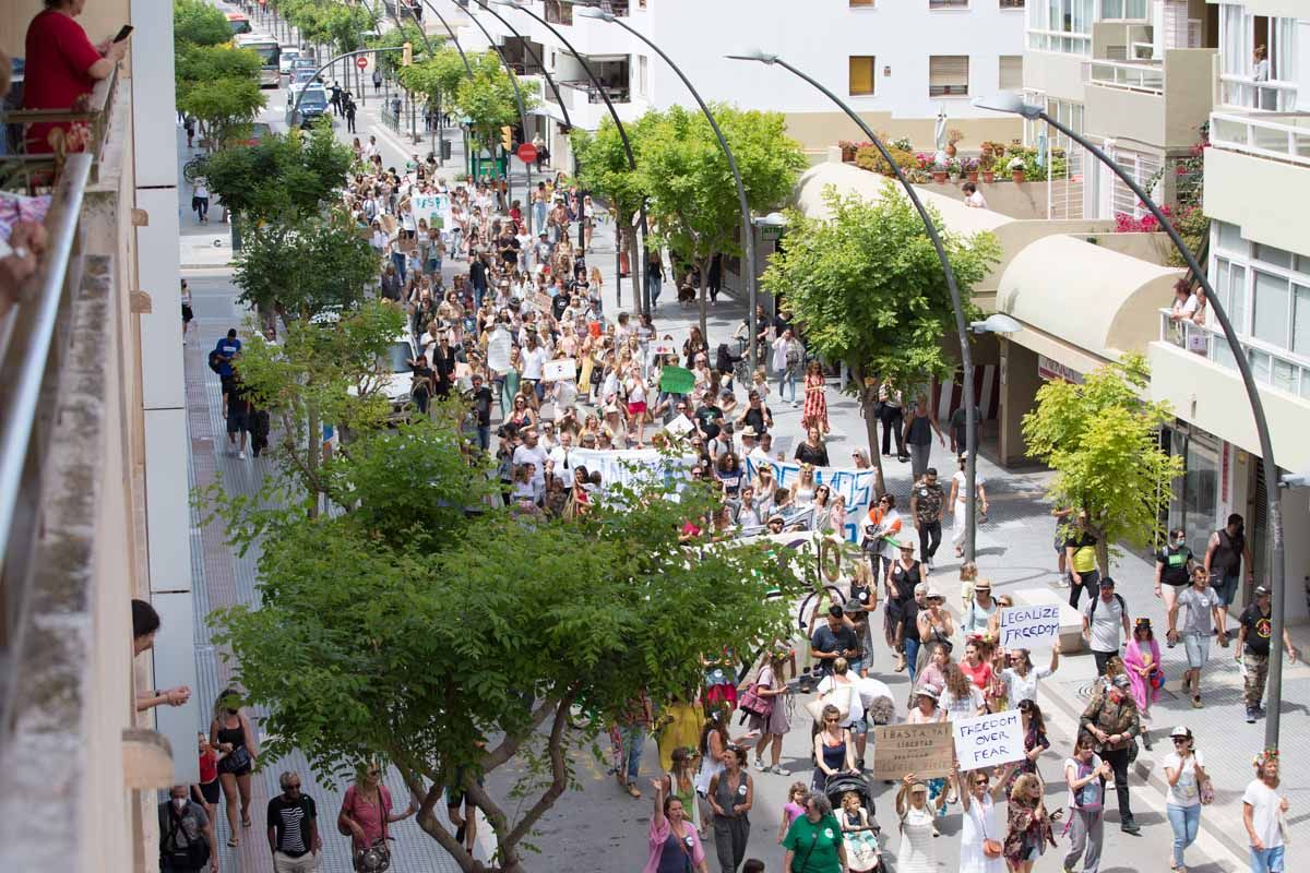 Manifestación Ibiza Respira en Ibiza