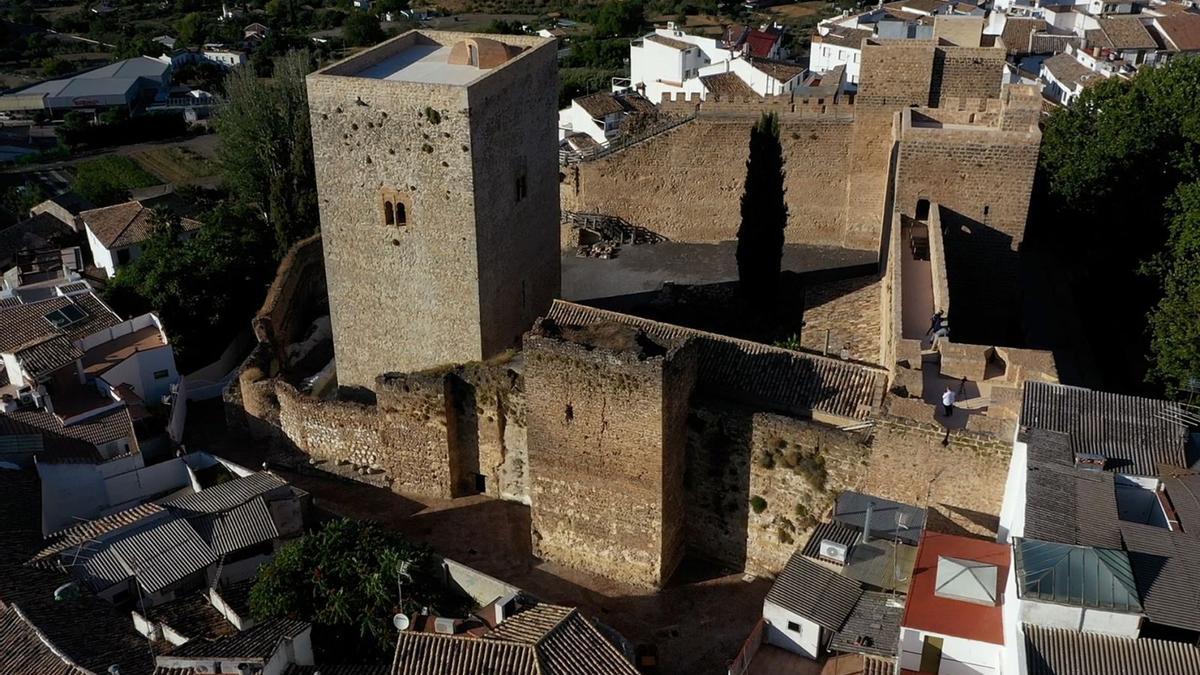 Vista aérea del castillo de Priego