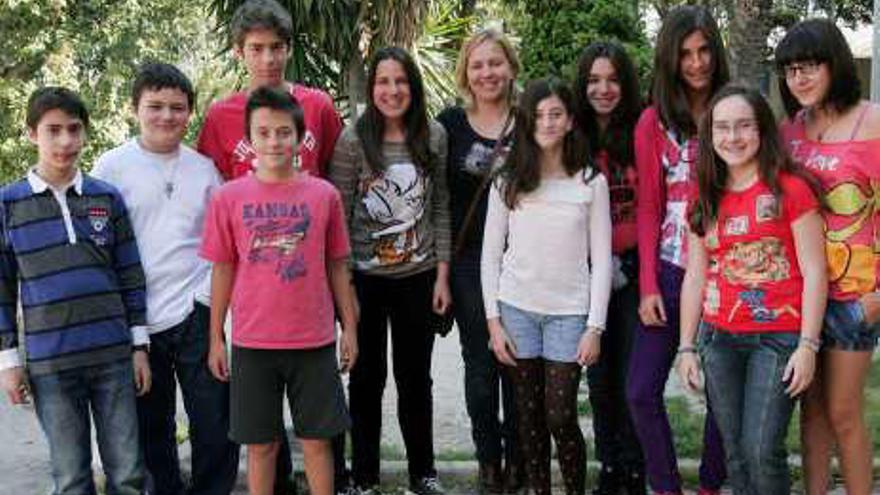 Los alumnos del Sixto Marco ganadores del certamen.