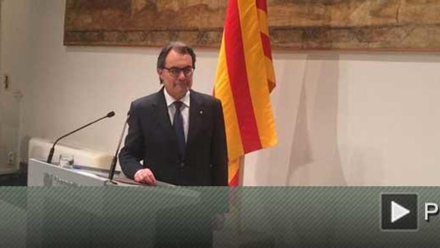 Artur Mas, en el Palau de la Generalitat.