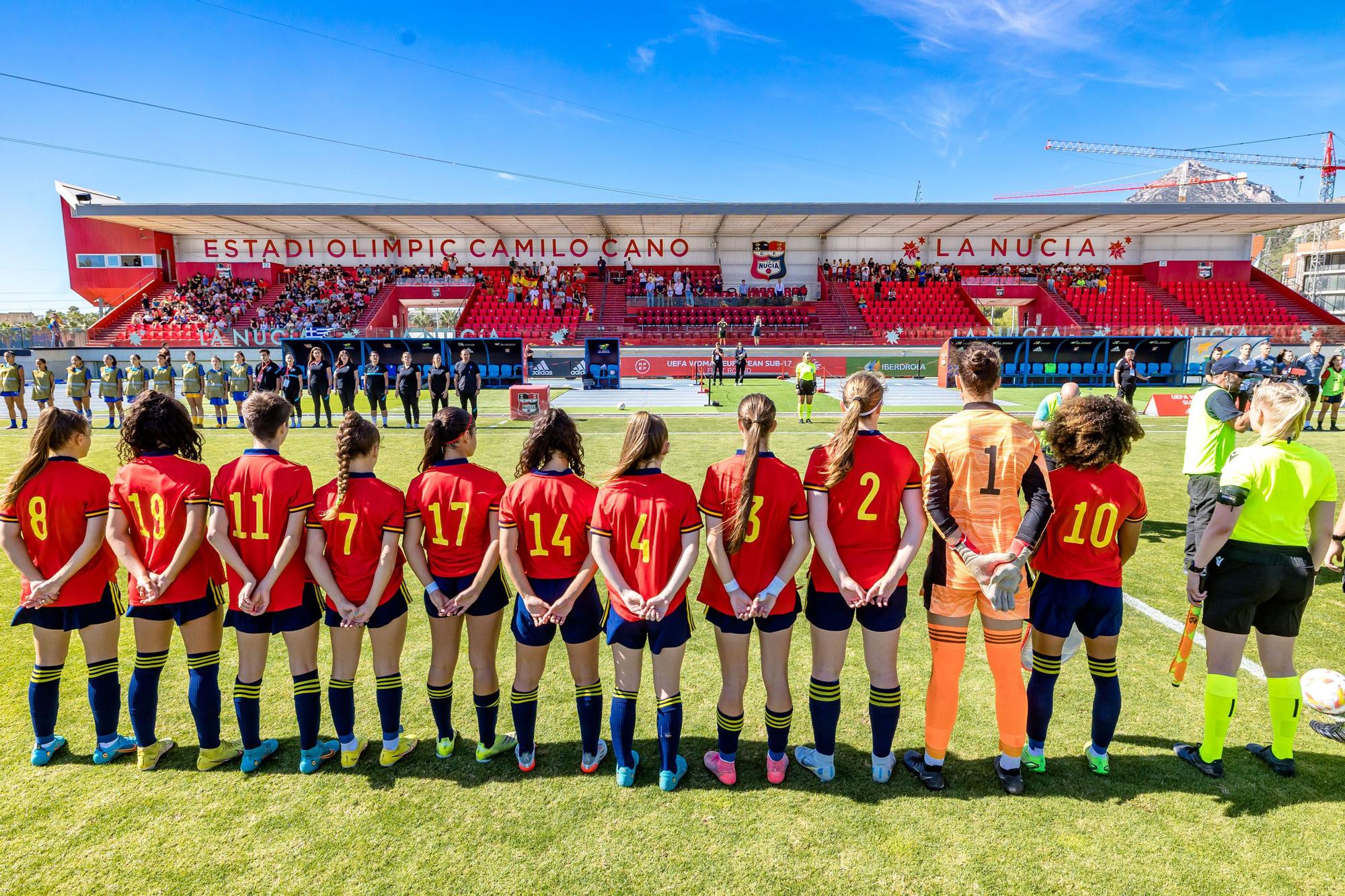 España sub 17 golea a Grecia en La Nucía. Torneo UEFA clasificatorio Eurocopa 2023