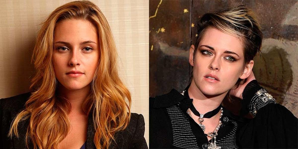 Kristen Stewart, con pelo largo y corto