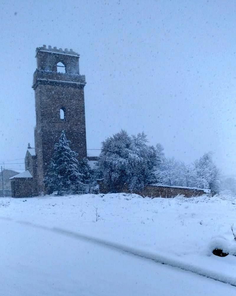 Imágenes de la espectacular nevada de hoy en Aragón