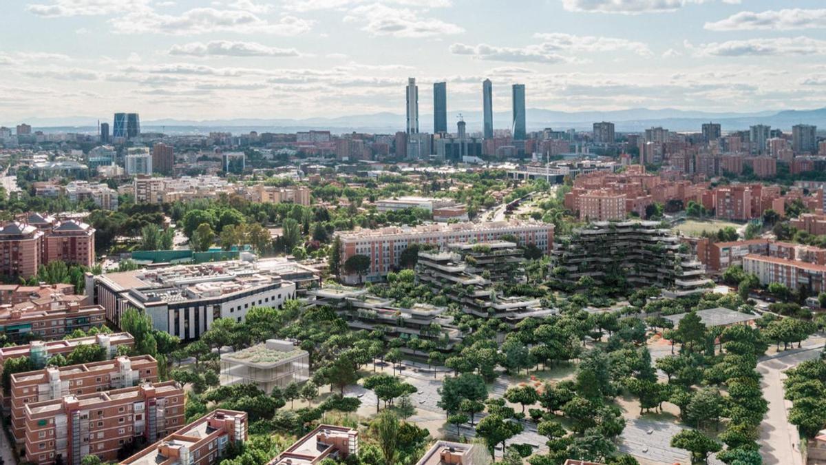 Recreación de la promoción del fondo Autonomy en Hortaleza, al norte de Madrid