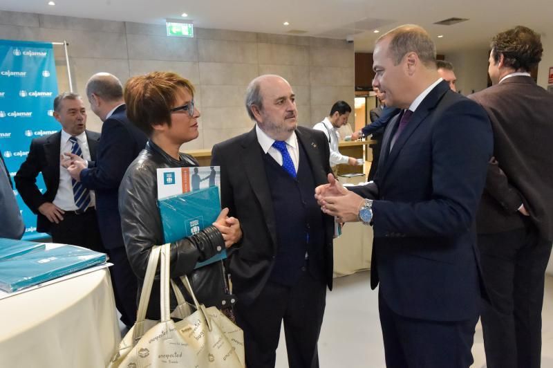 18-01-2018 LAS PALMAS DE GRAN CANARIA. Xiana Méndez, secretaria de Estado de Comercio, en el foro de la Asociación para el Progreso de la Dirección en Canarias, en Cajamar. Fotógrafo: ANDRES CRUZ  | 18/01/2019 | Fotógrafo: Andrés Cruz