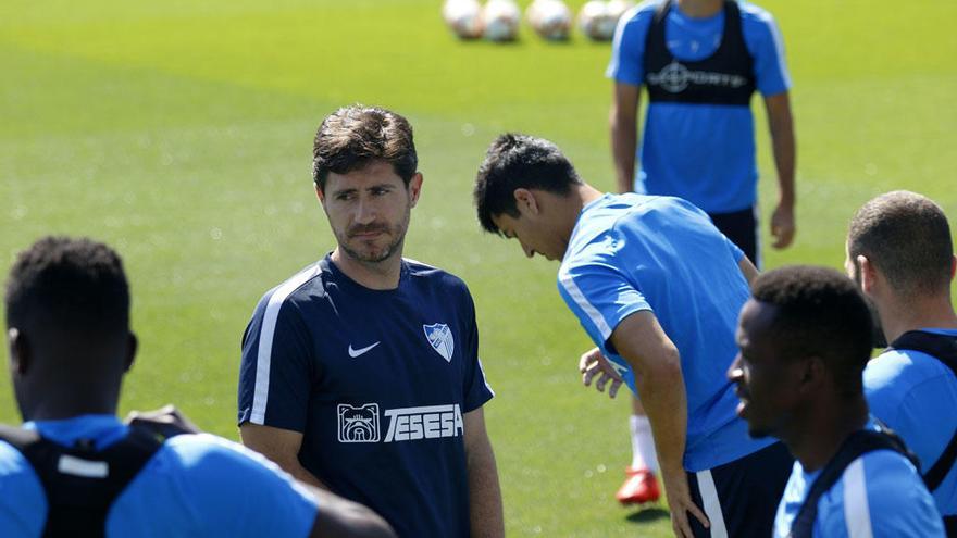 El Málaga CF de Víctor Sánchez se entrenó ayer y tiene ahora el fin de semana de descanso.