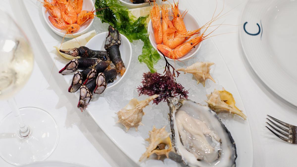 Mariscos del restaurante Carballeira.