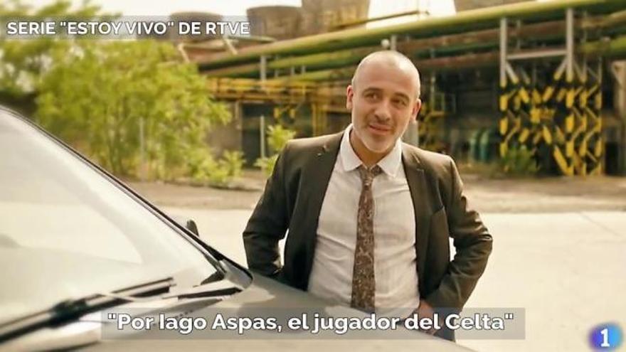 Alejo Sauras se hace pasar por Iago Aspas en la serie "Estoy vivo" de TVE