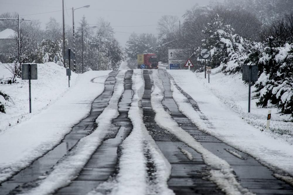 Nieve en Riós, Ourense. // B. Lorenzo