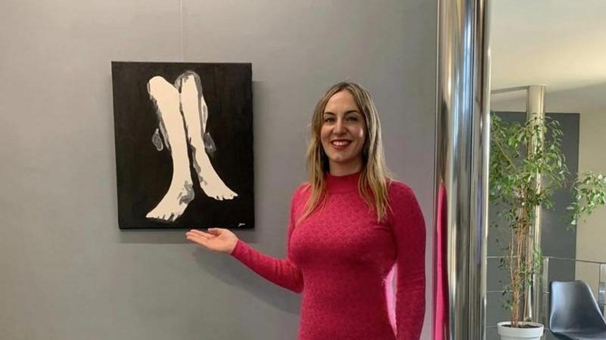 Mercedes Daza, con la obra 'Últimas vejaciones'.