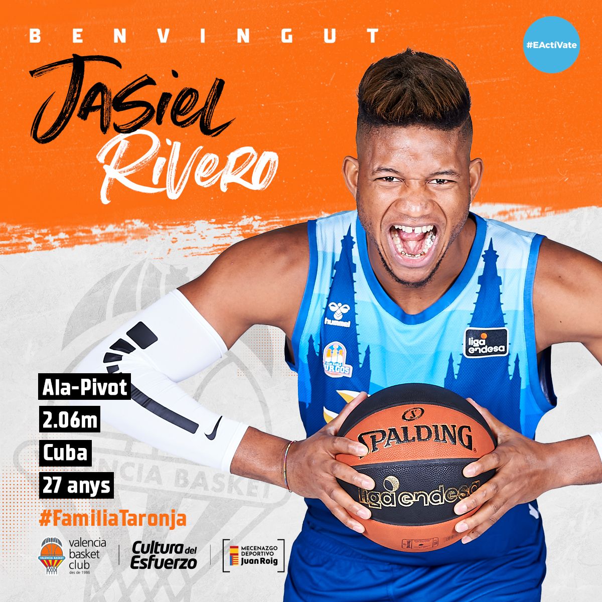 Jasiel Rivero, jugador del Valencia Basket