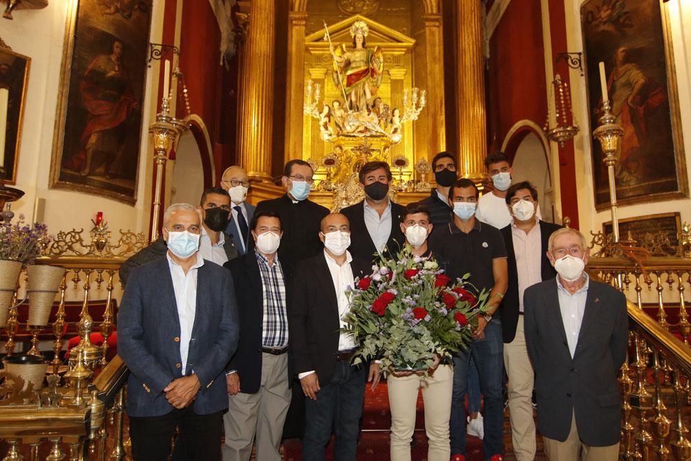 Ofrenda del Córdoba CF a San rafael