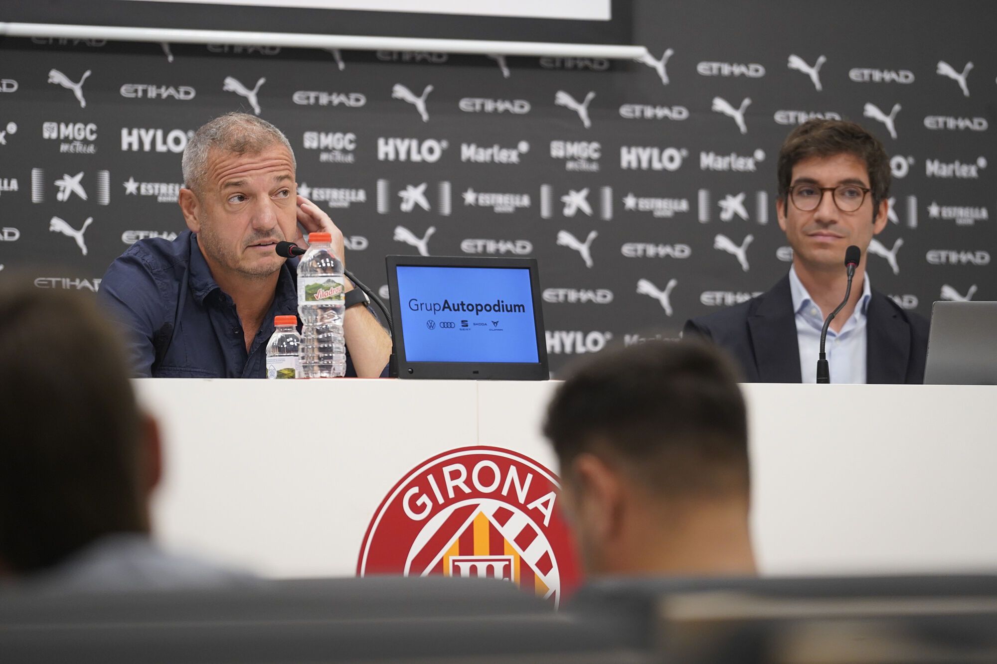 Girona Montilivi roda Nacho Mas-Bagà - CEO en Girona Futbol Club quique Cárcel director esportiu