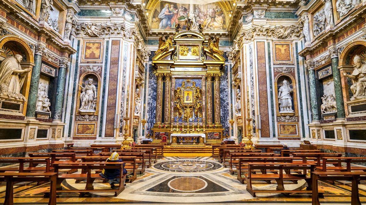 La Capilla Paulina dentro de la Basílica de Santa María la Mayor en Roma