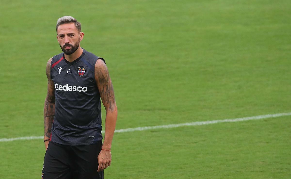 Entrenamiento del Levante previo al partido del Celta