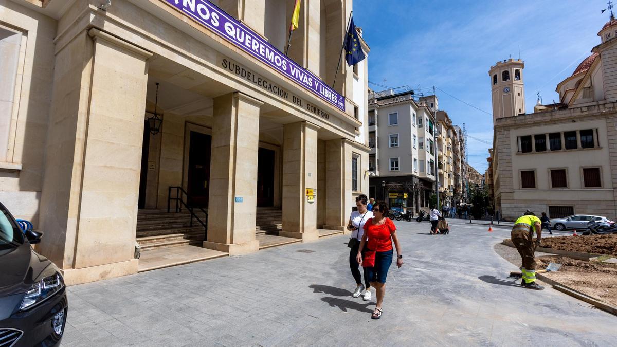 Fachada de la Subdelegación del Gobierno de Alicante, en una imagen de archivo.