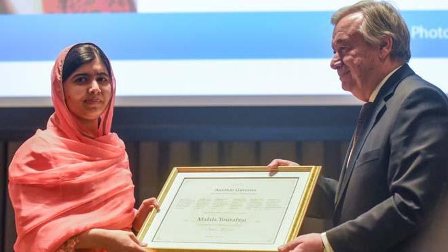 Malala, nombrada Mensajera de la Paz de la ONU