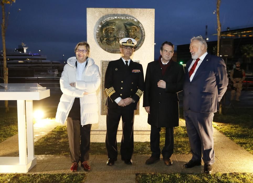 Vigo celebra el 500 aniversario de ka expedición de la primera vuelta al mundo en un acto solemne con arriado de bandera.