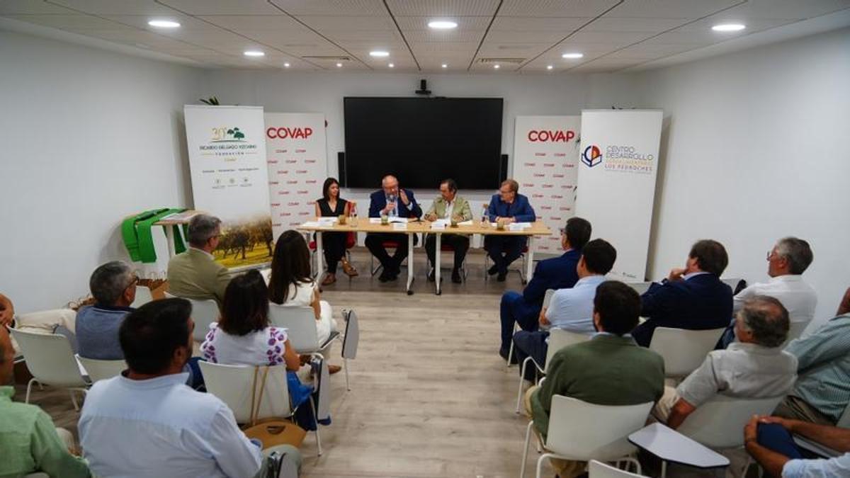 Representantes de las entidades firmantes del convenio.