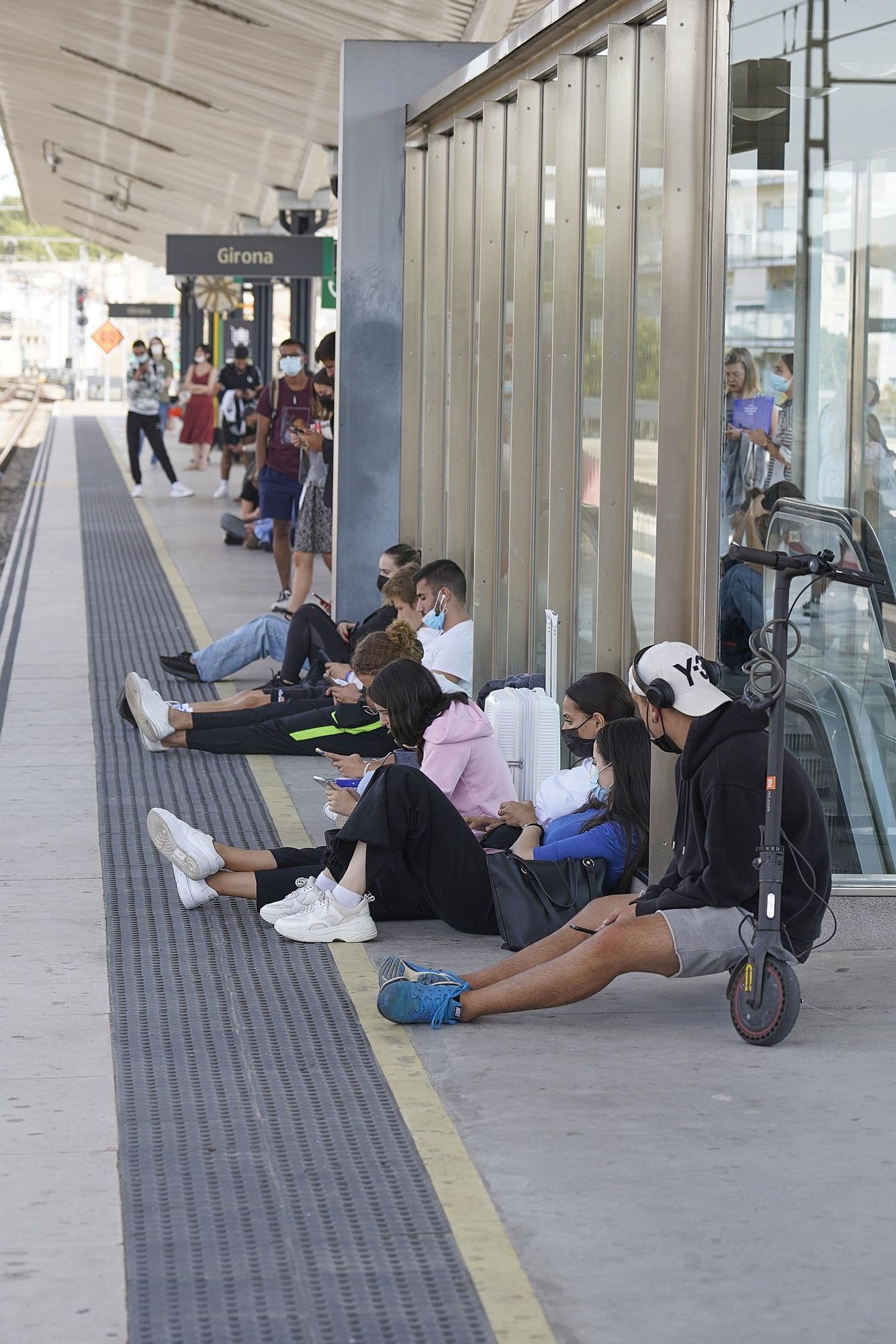 La vaga de Renfe porta el caos ferroviari a Girona