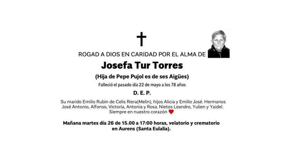 Esquela Josefa Tur Torres