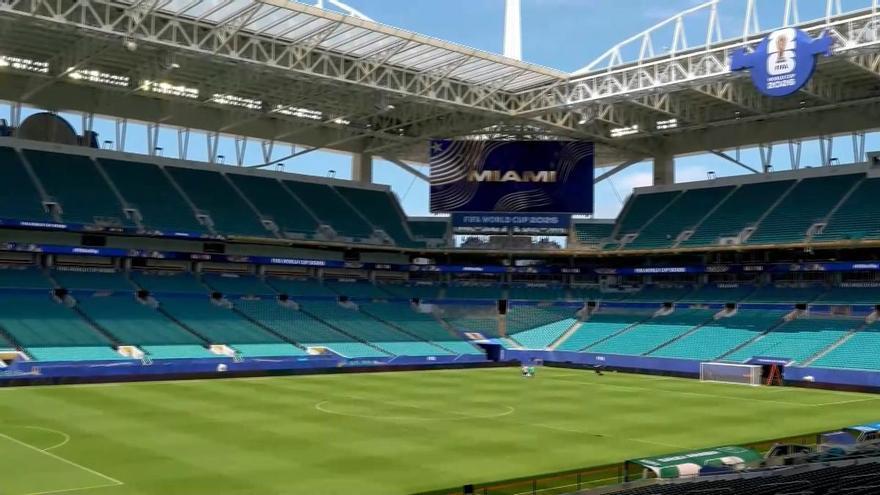 El Hard Rock Stadium de Miami se alista para el debut de Uruguay en el Mundial 2026