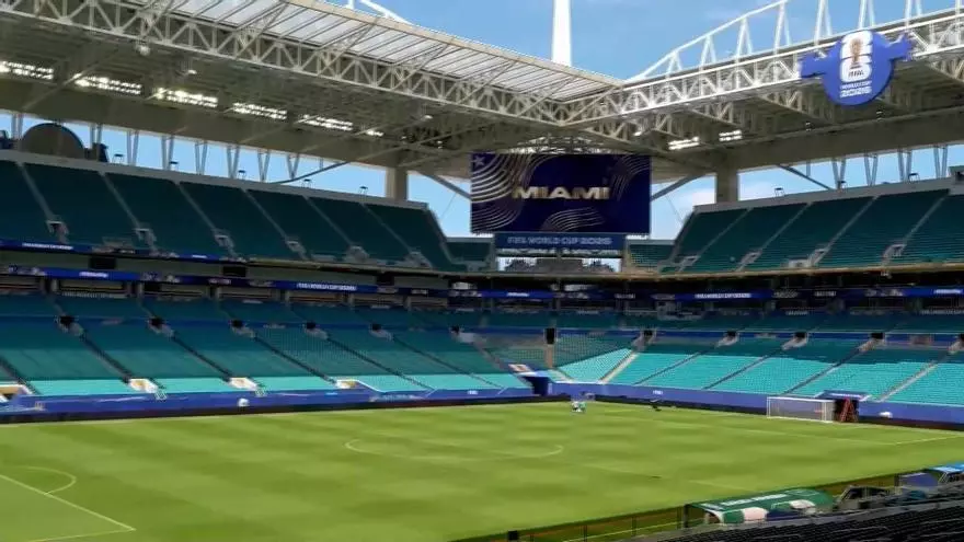 El Hard Rock Stadium de Miami se alista para el debut de Uruguay en el Mundial 2026