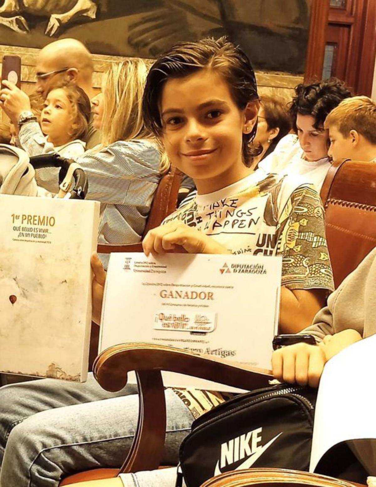 Diego Cuartero, ganador en relato infantil.