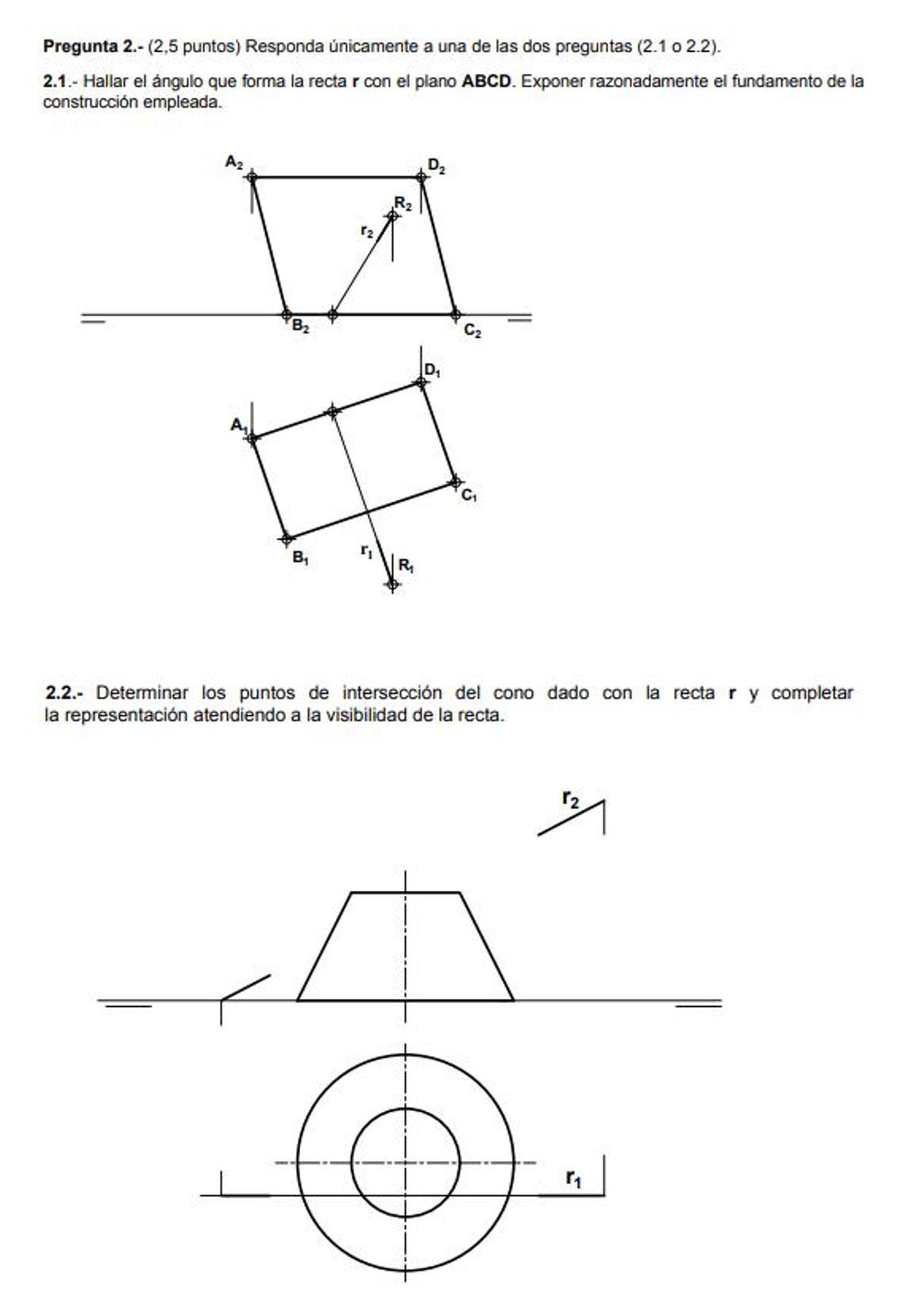 Examen de Dibujo Técnico de la convocatoria extraordinaria de la PAU de julio de Madrid