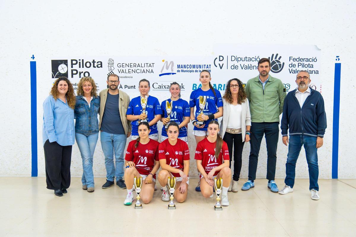 Podi final de la categoria femenina.
