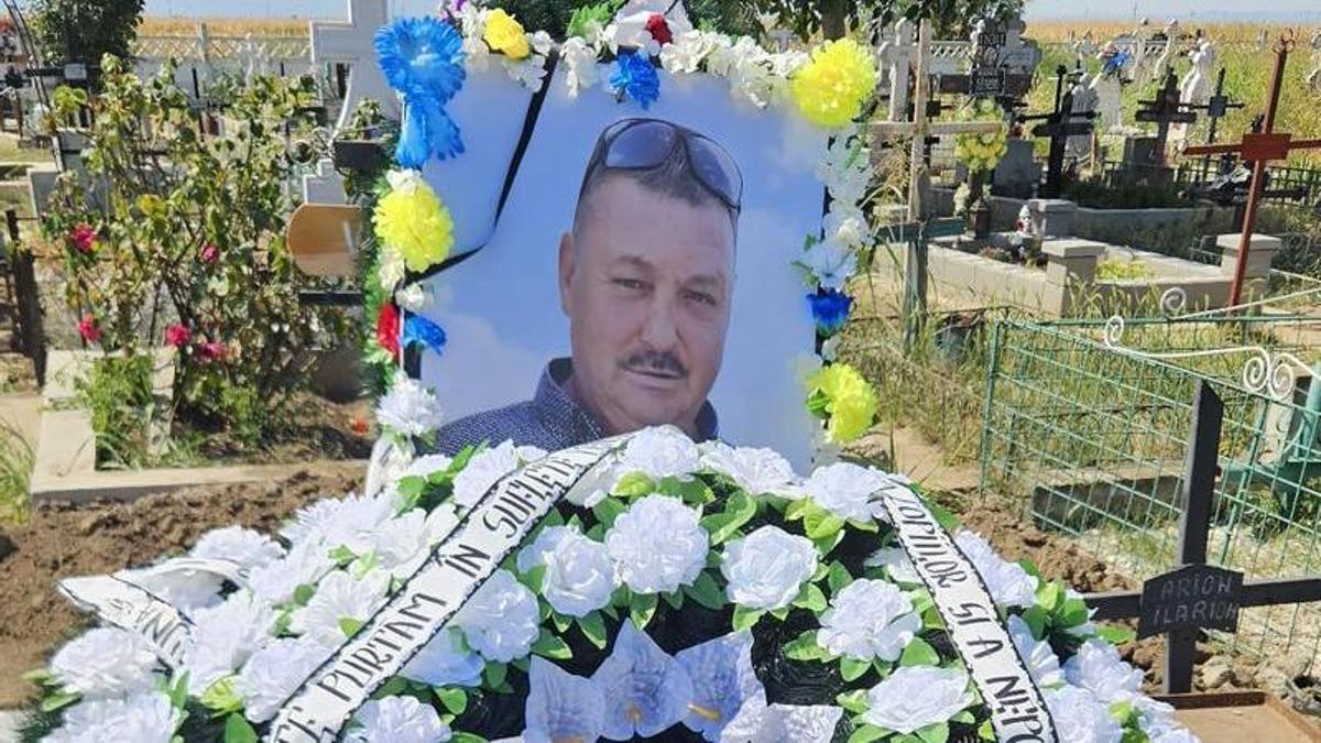 Tumba de Gheorghe Vranciu en Rumanía, este jueves.