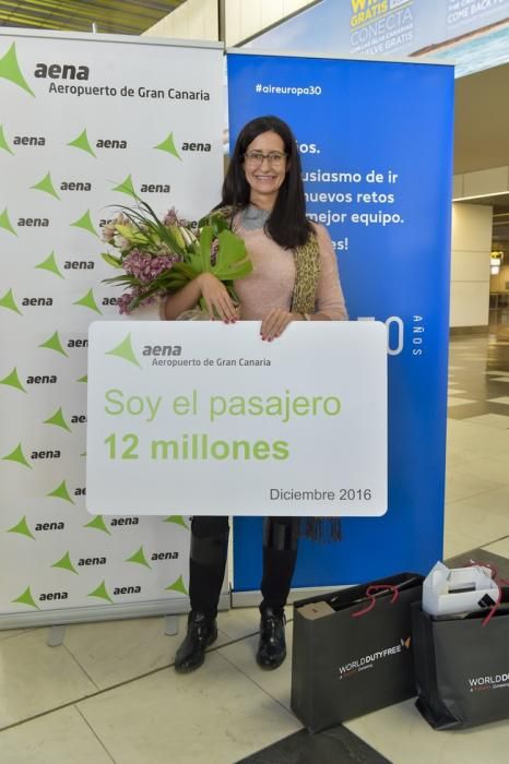 El pasajero 12 millones llega al Aeropuerto