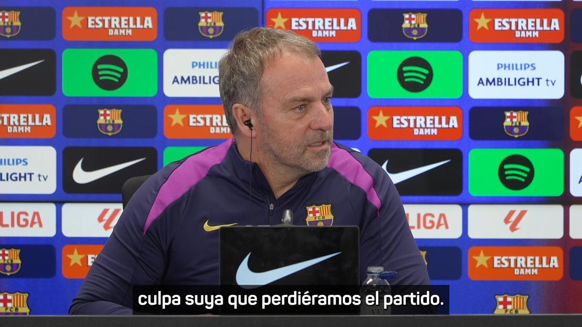 Flick: "Toqué a la puerta del vestuario de los árbitros en el Metropolitano y hablamos"