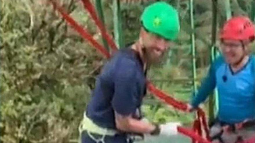 Sergio Ramos y Pilar Rubio, de &#039;puenting&#039; en Costa Rica