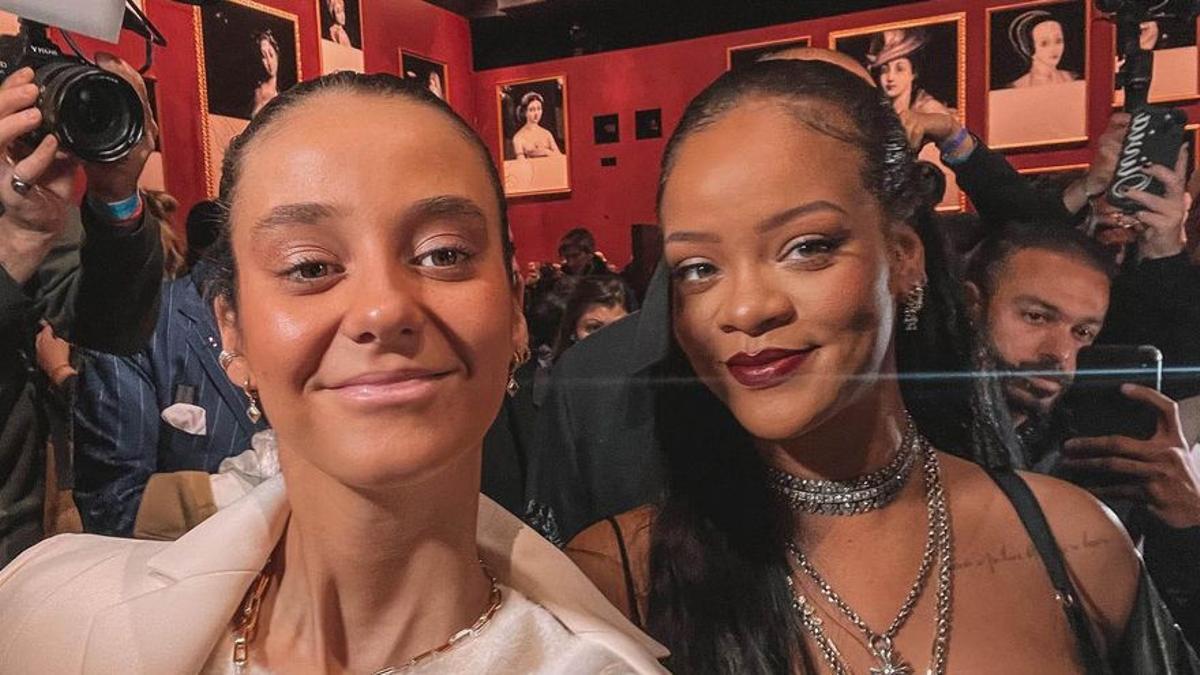 El selfi con Rihanna que publicó en su Instagram.