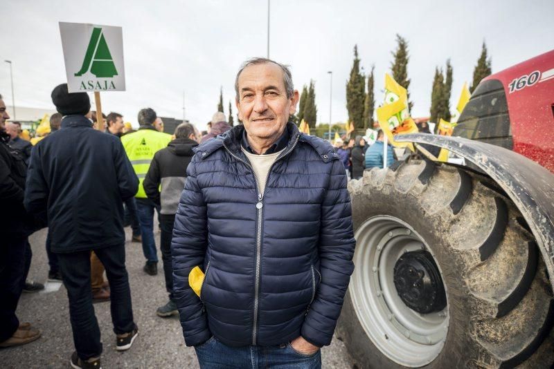 Manifestación de agricultores en Zaragoza