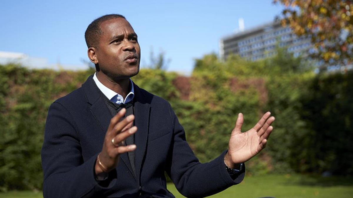 Patrick Kluivert, durante una entrevista a SPORT en noviembre de 2019