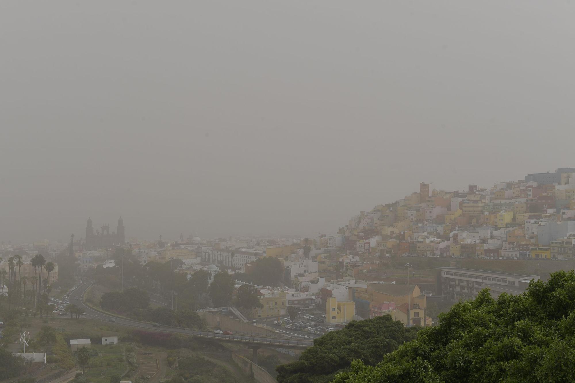 Calima sobre Gran Canaria