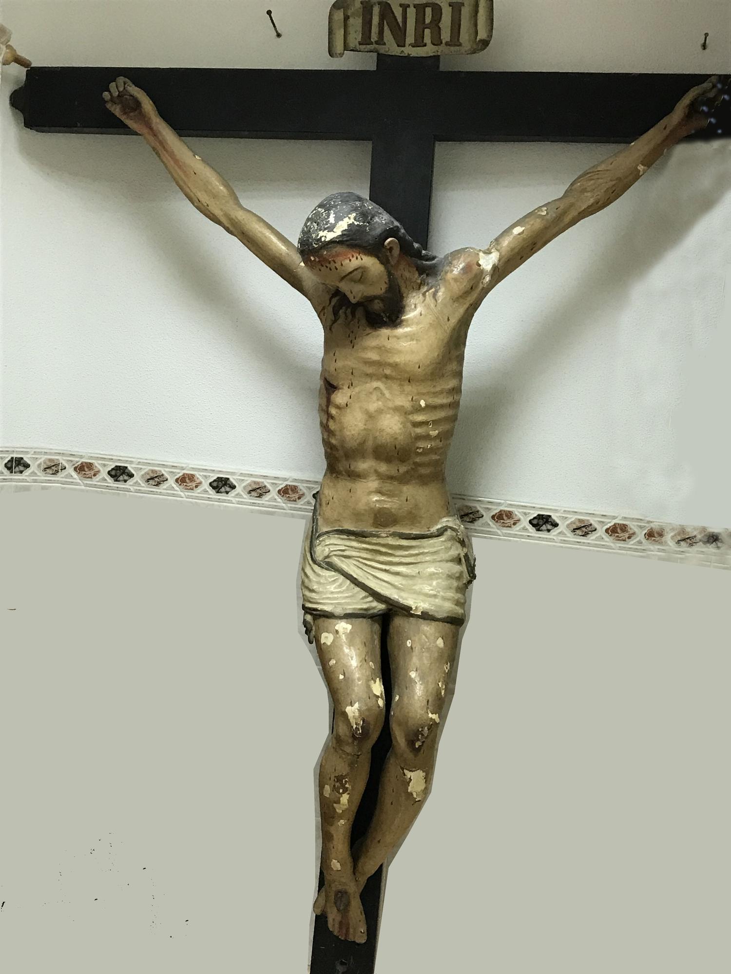 El cristo probablemente fuera tallado en Iberoamérica