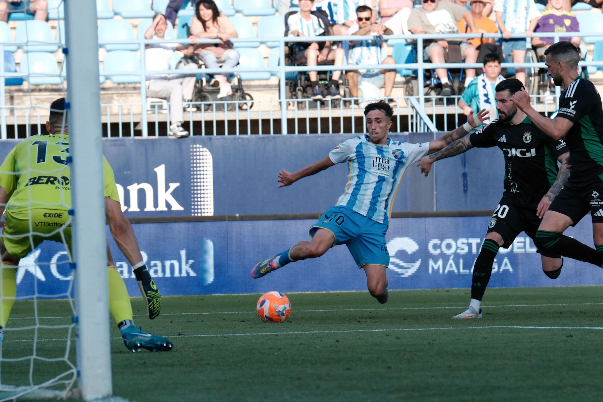Málaga CF - Burgos CF. Jornada 42, Liga Hypermotion