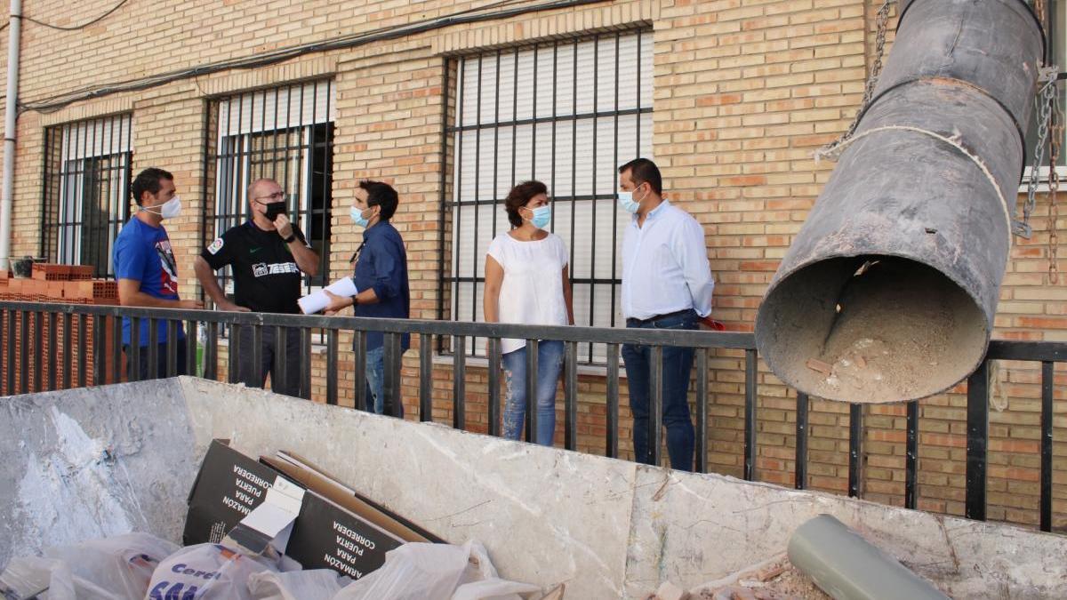 Fuensanta Lima, Marcos Ruiz y Rubén Viruel comparecen en el Colegio García Lorca.