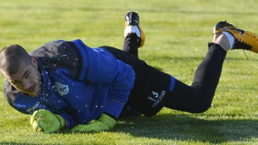 Rubén Martínez, durante un entrenamiento la temporada pasada.