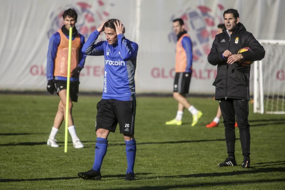 Entrenamiento del Real Oviedo en El Requexón